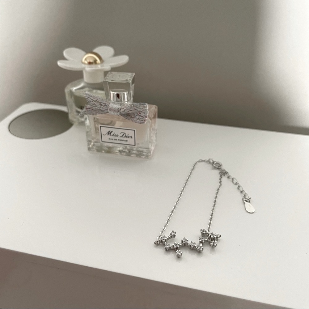 925 sterling silver Scorpio constellation bracelet
